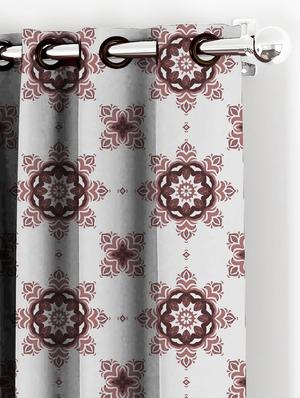 single set of modern flower - d curtain - 17669518 - Standard Image - 2
