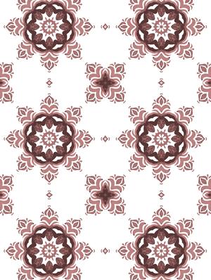 single set of modern flower - d curtain - 17669518 - Standard Image - 4