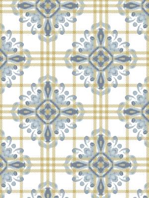 single set of ethnic checks print - w curtain - 17669526 - Standard Image - 4
