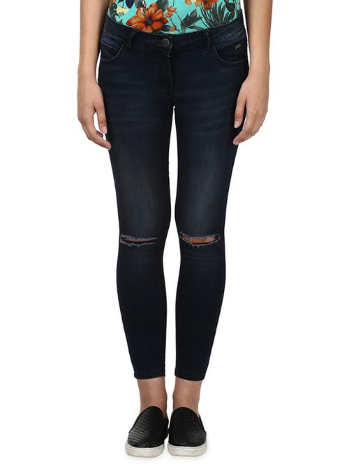 blue cotton blend jeans - 17669594 - Standard Image - 1