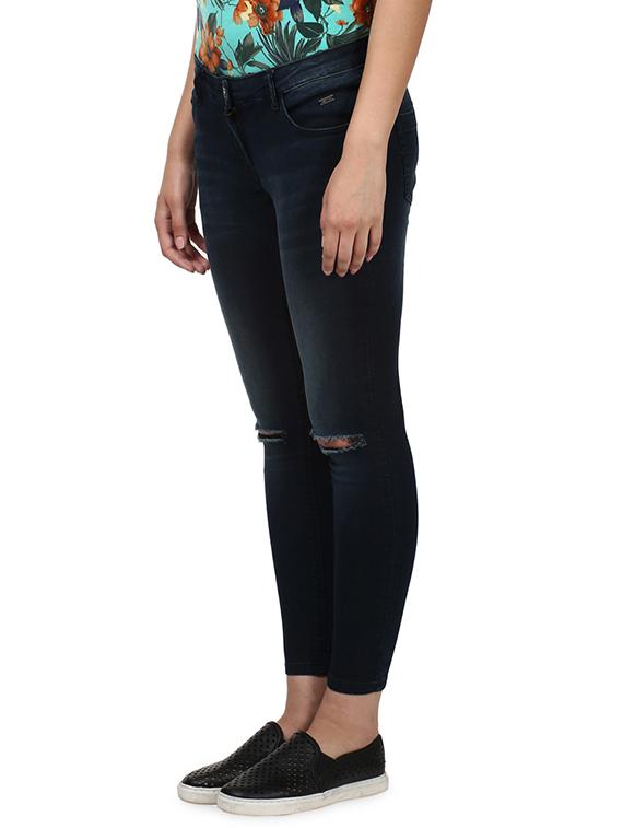blue cotton blend jeans - 17669594 - Zoom Image - 2