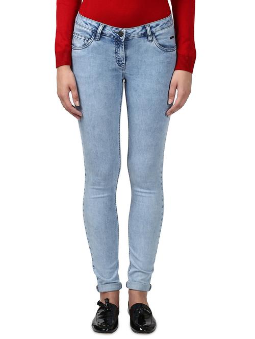 blue cotton blend jeans - 17669596 - Standard Image - 1