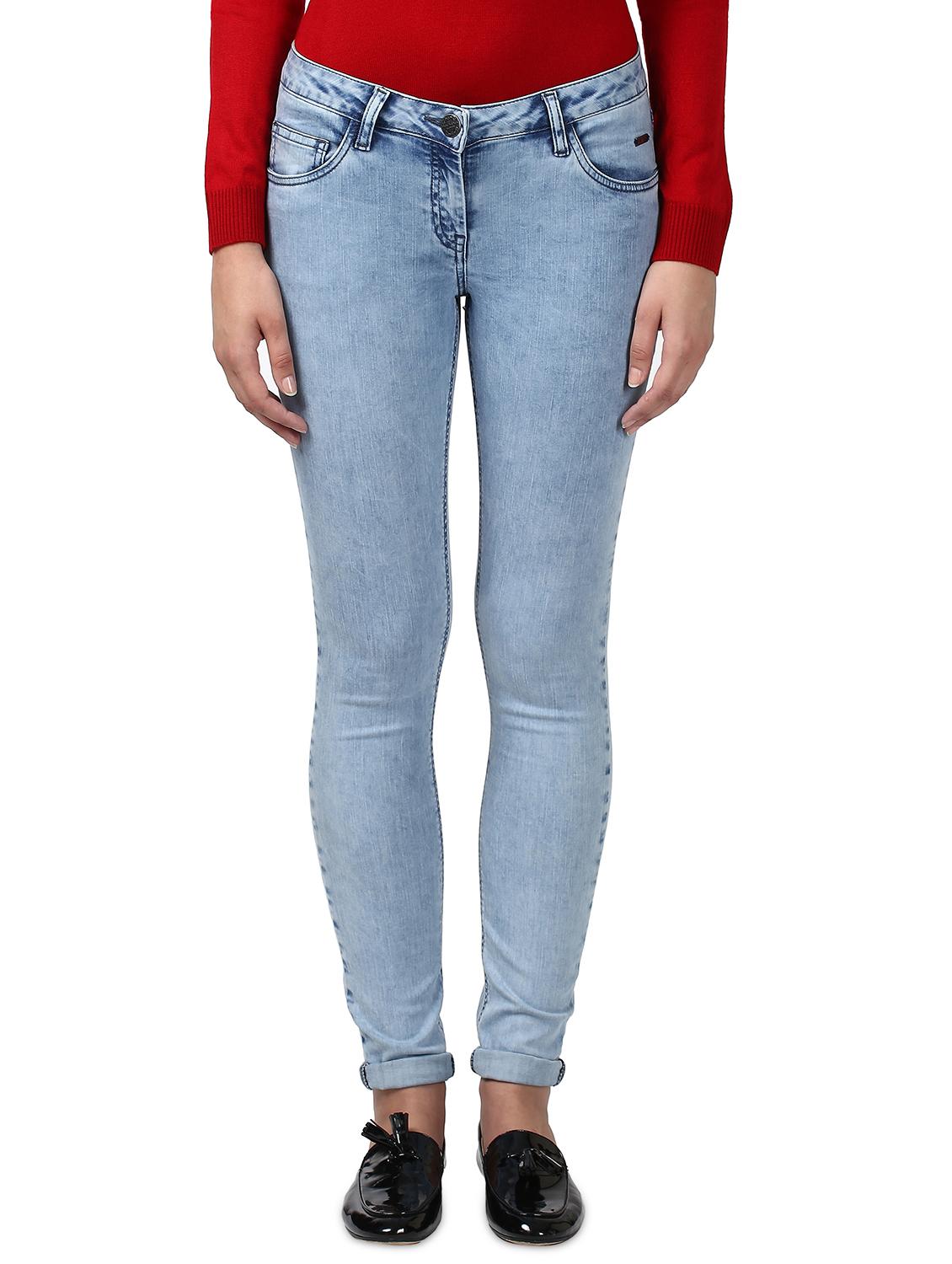 blue cotton blend jeans - 17669596 - Zoom Image - 1