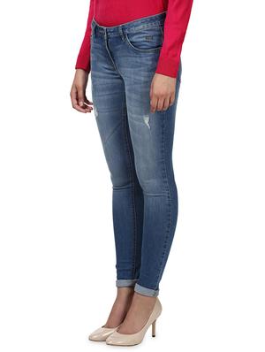 blue polyester jeans - 17669598 - Standard Image - 2