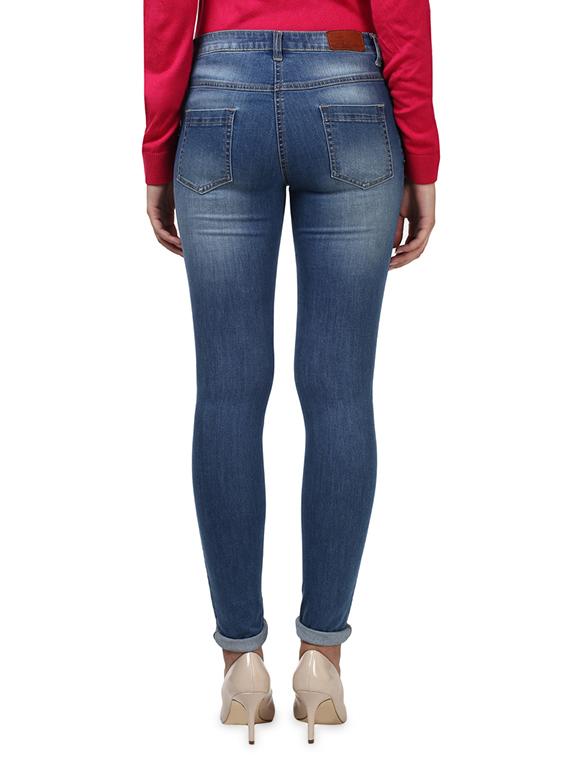 blue polyester jeans - 17669598 - Zoom Image - 3