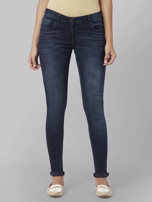 blue cotton blend jeans - 17669601 - Very Small Image - 1