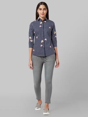 black cotton blend jeans - 17669602 - Standard Image - 4