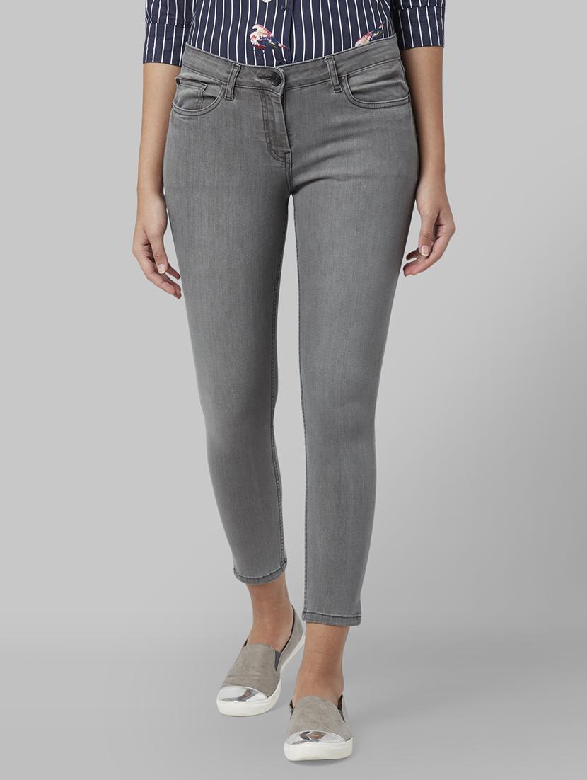 black cotton blend jeans - 17669602 - Zoom Image - 1