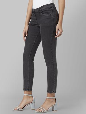 black cotton blend jeans - 17669603 - Standard Image - 2