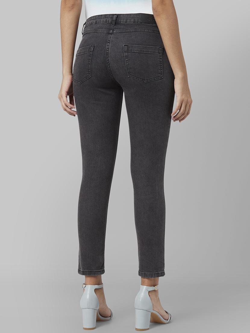 black cotton blend jeans - 17669603 - Zoom Image - 3