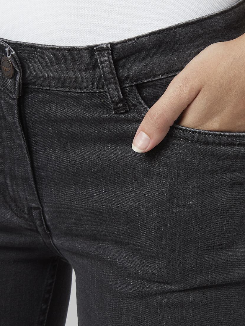 black cotton blend jeans - 17669603 - Zoom Image - 5