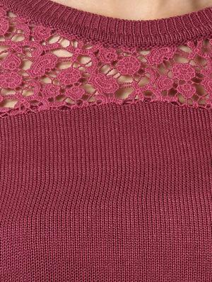 purple acrylic regular pullover - 17669608 - Standard Image - 5