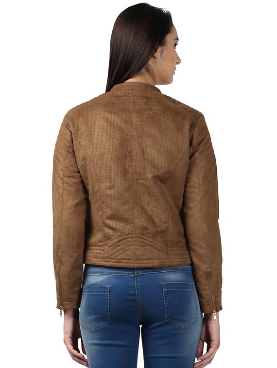 brown polyester casual blazer - 17669611 - Zoom Image - 3