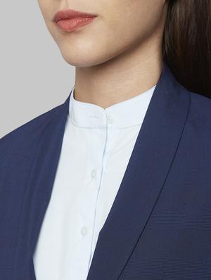 blue polyester casual blazer - 17669612 - Standard Image - 5