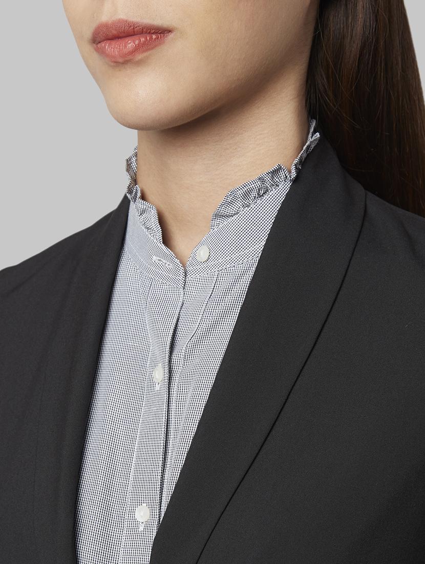 black polyester casual blazer - 17669613 - Zoom Image - 5