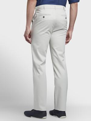 grey solid flat front casual trouser - 17669644 - Standard Image - 3