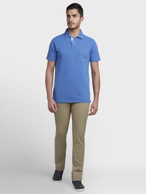 beige solid flat front casual trouser - 17669657 - Standard Image - 4