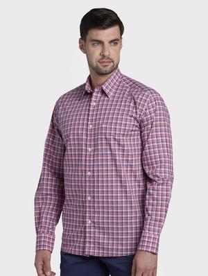 pink checkered casual shirt - 17669752 - Standard Image - 2