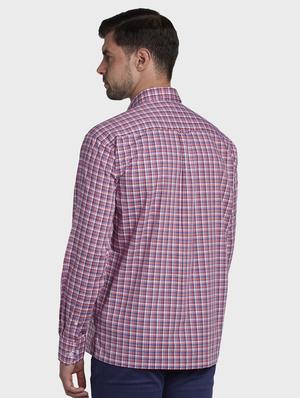 pink checkered casual shirt - 17669752 - Standard Image - 3