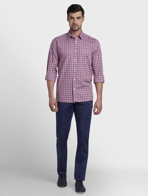 pink checkered casual shirt - 17669752 - Standard Image - 4