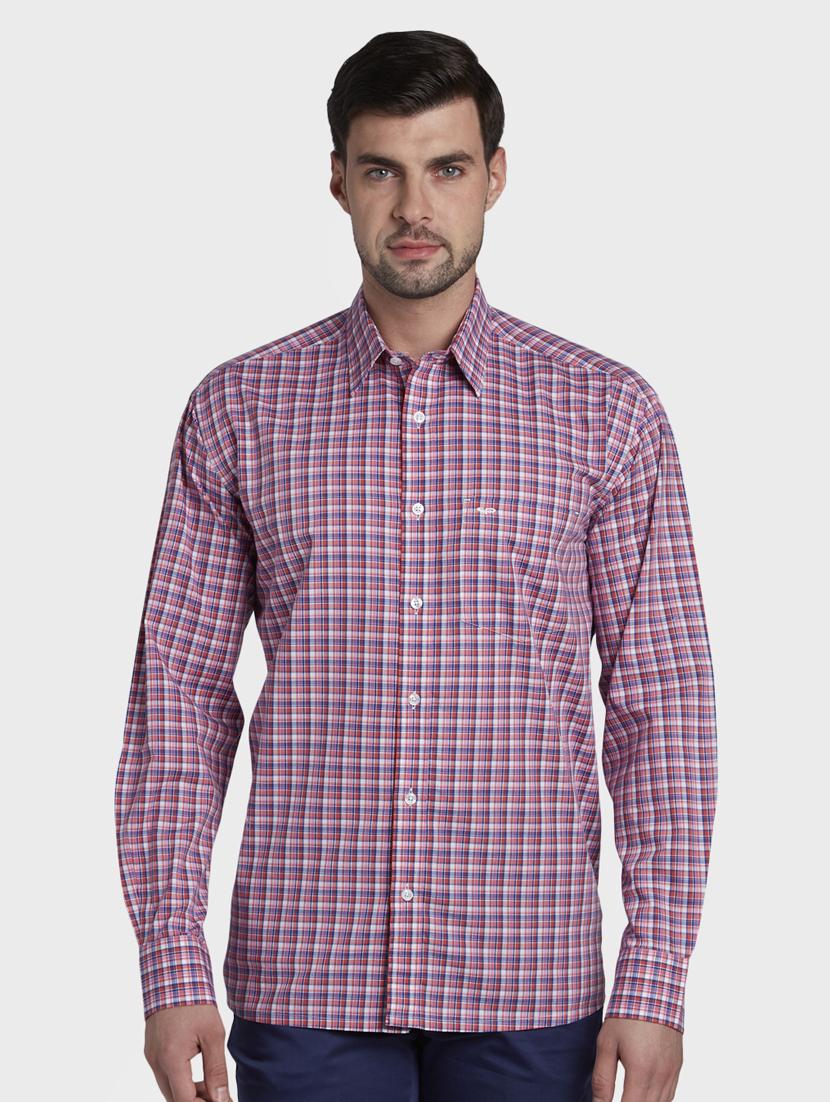 pink checkered casual shirt - 17669752 - Zoom Image - 1