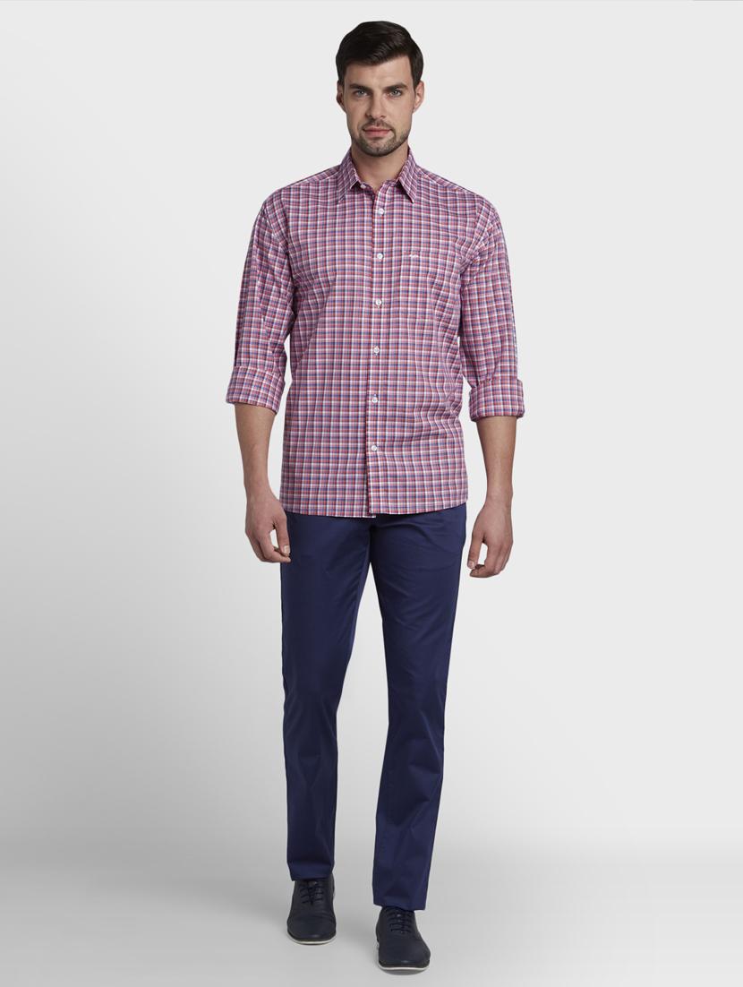 pink checkered casual shirt - 17669752 - Zoom Image - 4