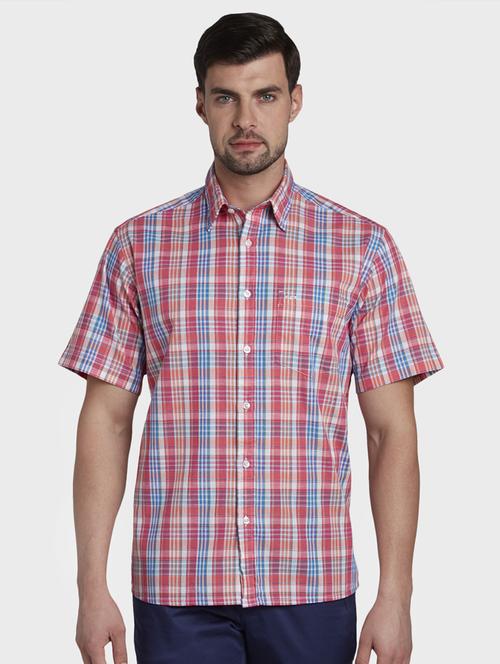 pink checkered casual shirt - 17669754 - Standard Image - 1