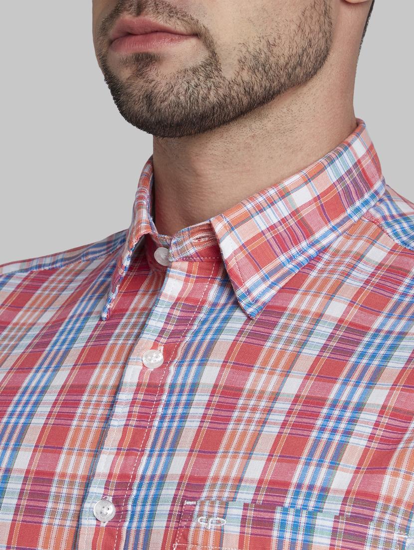 pink checkered casual shirt - 17669754 - Zoom Image - 5