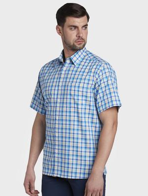 blue checkered casual shirt - 17669755 - Standard Image - 2