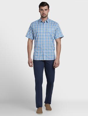 blue checkered casual shirt - 17669755 - Standard Image - 4
