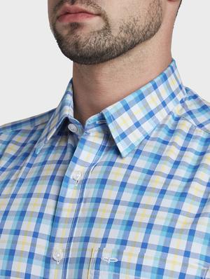 blue checkered casual shirt - 17669755 - Standard Image - 5