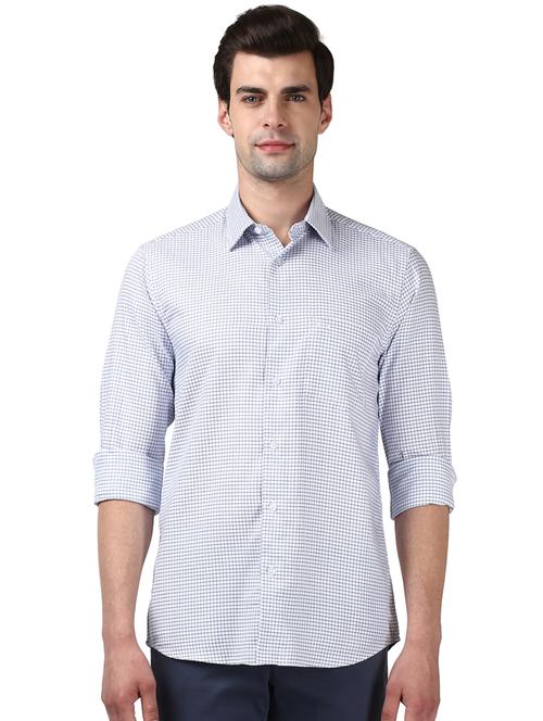 blue checkered casual shirt - 17669785 - Standard Image - 1