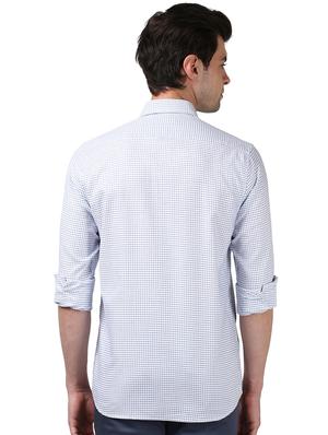 blue checkered casual shirt - 17669785 - Standard Image - 3