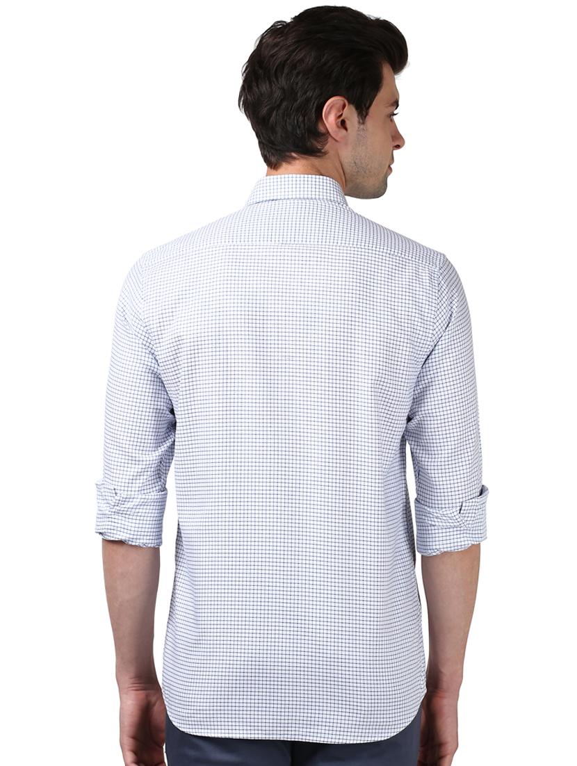 blue checkered casual shirt - 17669785 - Zoom Image - 3