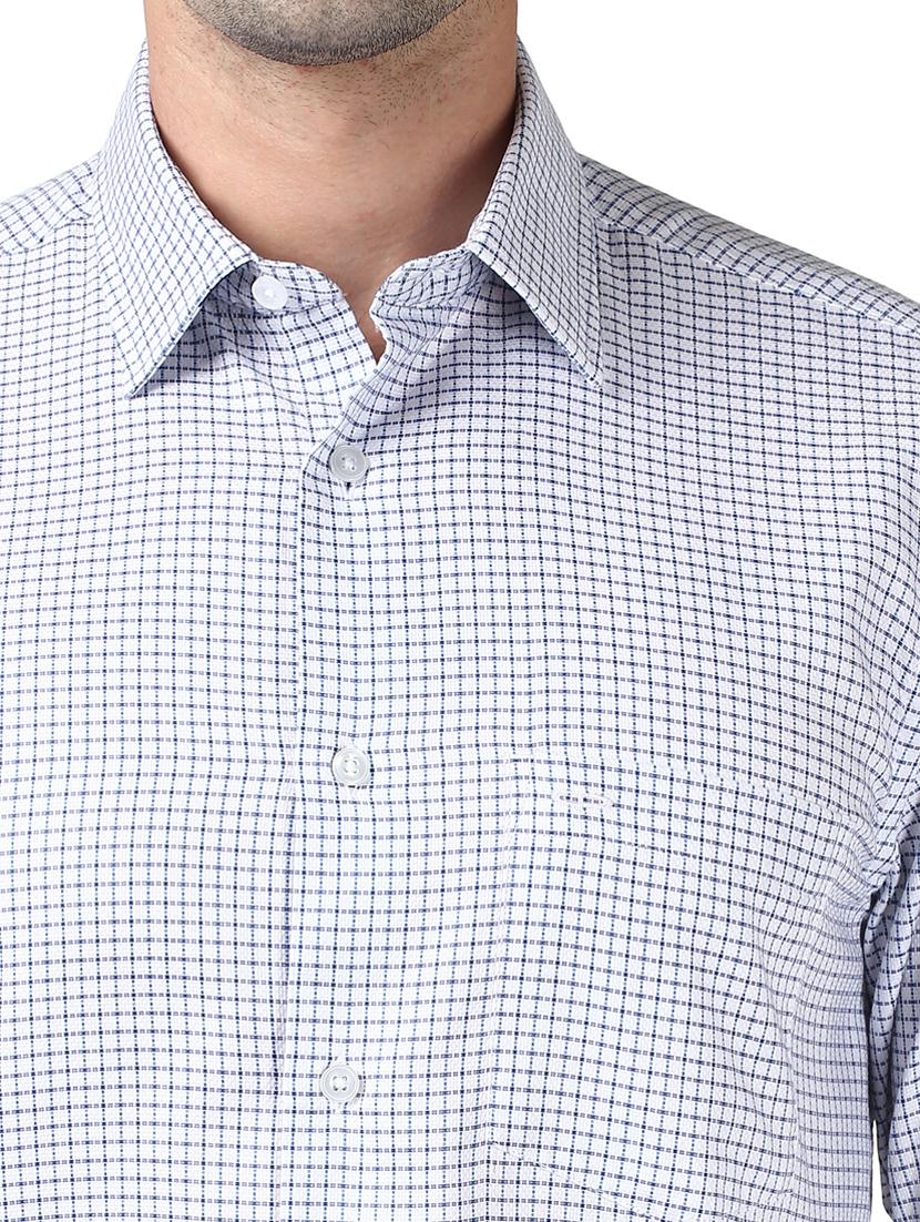 blue checkered casual shirt - 17669785 - Zoom Image - 5