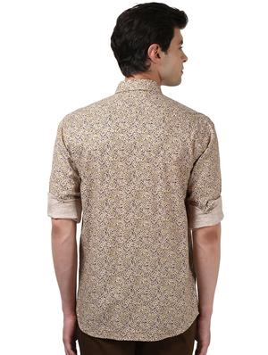 brown printed casual shirt - 17669788 - Standard Image - 3