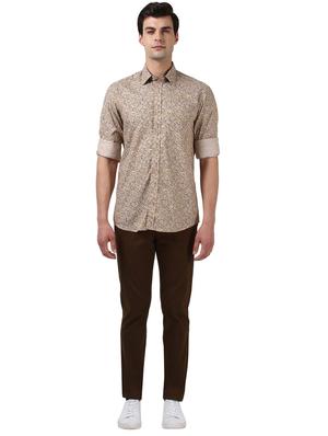 brown printed casual shirt - 17669788 - Standard Image - 4