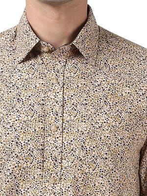 brown printed casual shirt - 17669788 - Standard Image - 5