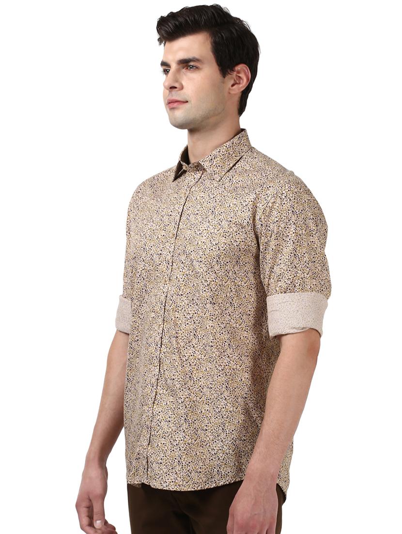 brown printed casual shirt - 17669788 - Zoom Image - 2