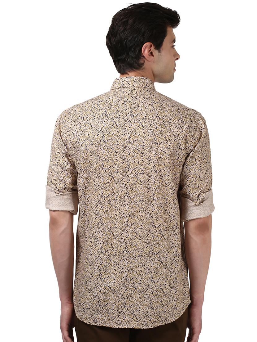 brown printed casual shirt - 17669788 - Zoom Image - 3