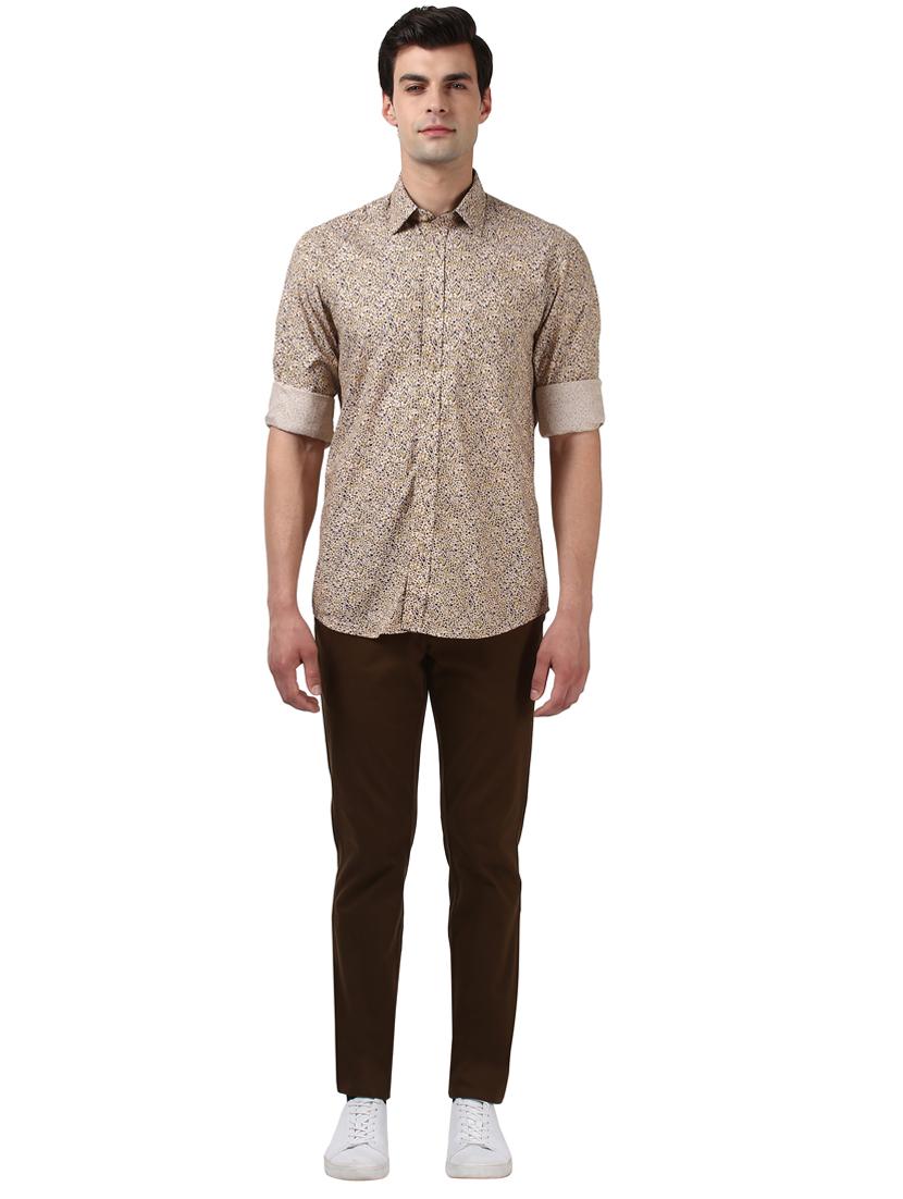 brown printed casual shirt - 17669788 - Zoom Image - 4