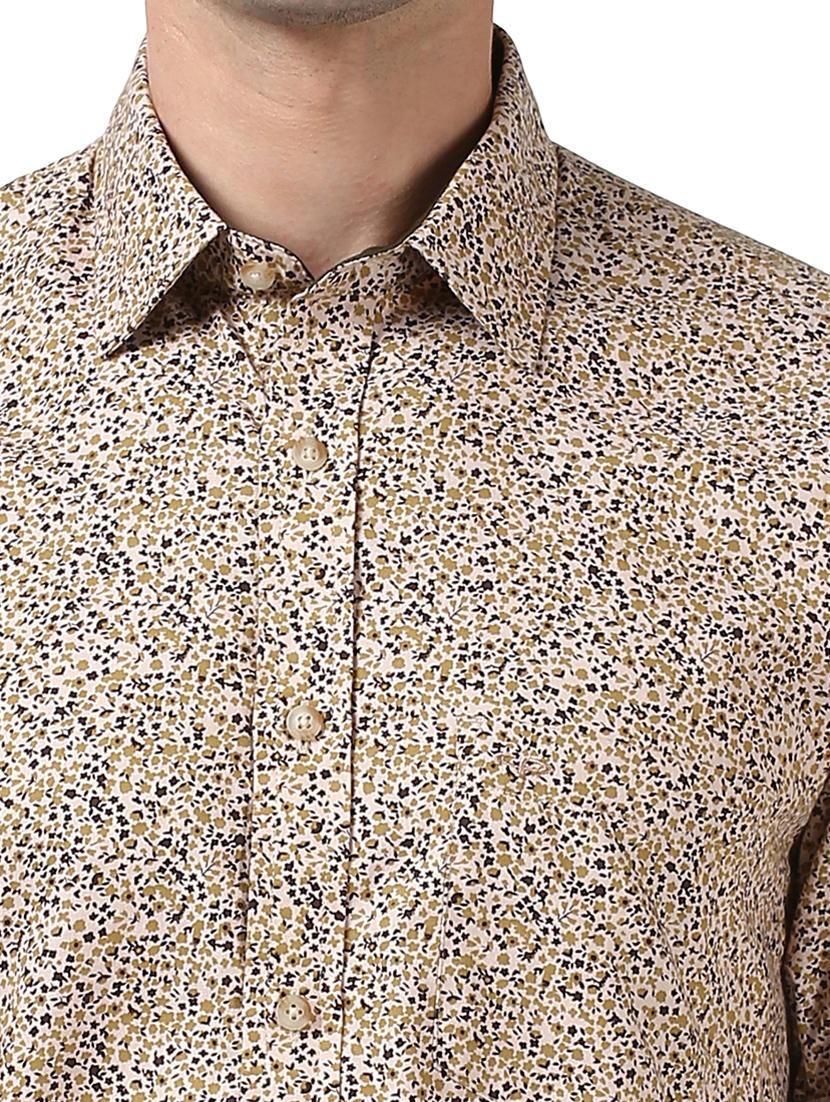 brown printed casual shirt - 17669788 - Zoom Image - 5