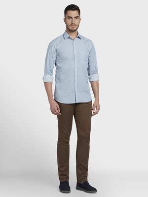 blue printed casual shirt - 17669802 - Standard Image - 4