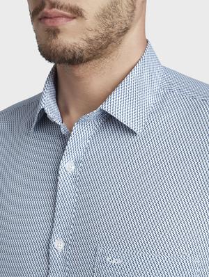 blue printed casual shirt - 17669802 - Standard Image - 5