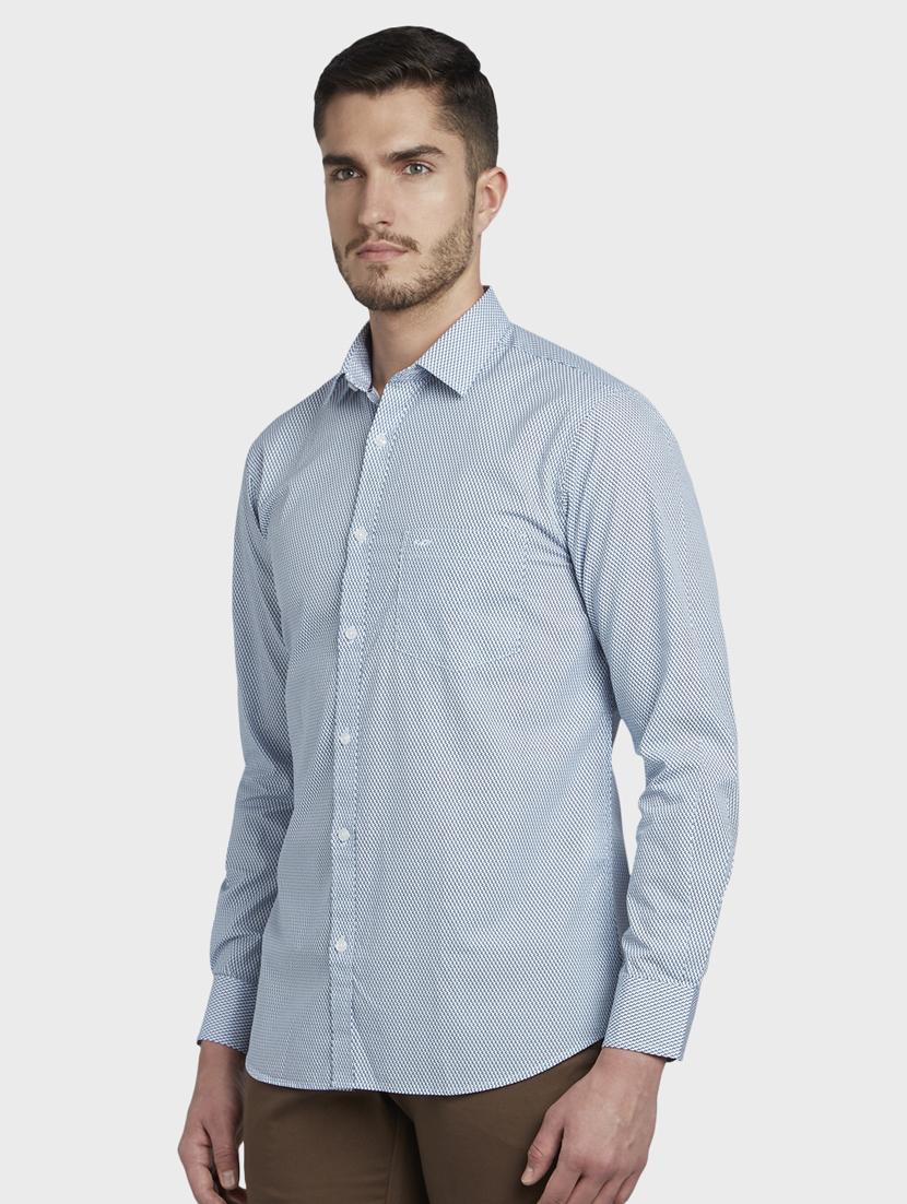 blue printed casual shirt - 17669802 - Zoom Image - 2