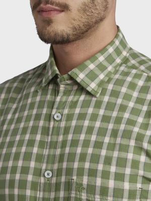 green checkered casual shirt - 17669817 - Standard Image - 5