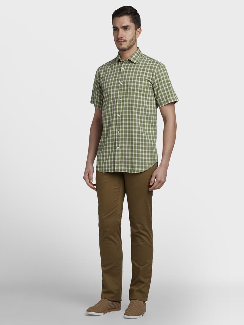 green checkered casual shirt - 17669817 - Zoom Image - 4