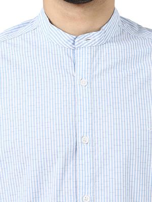 blue striped casual shirt - 17669828 - Standard Image - 5