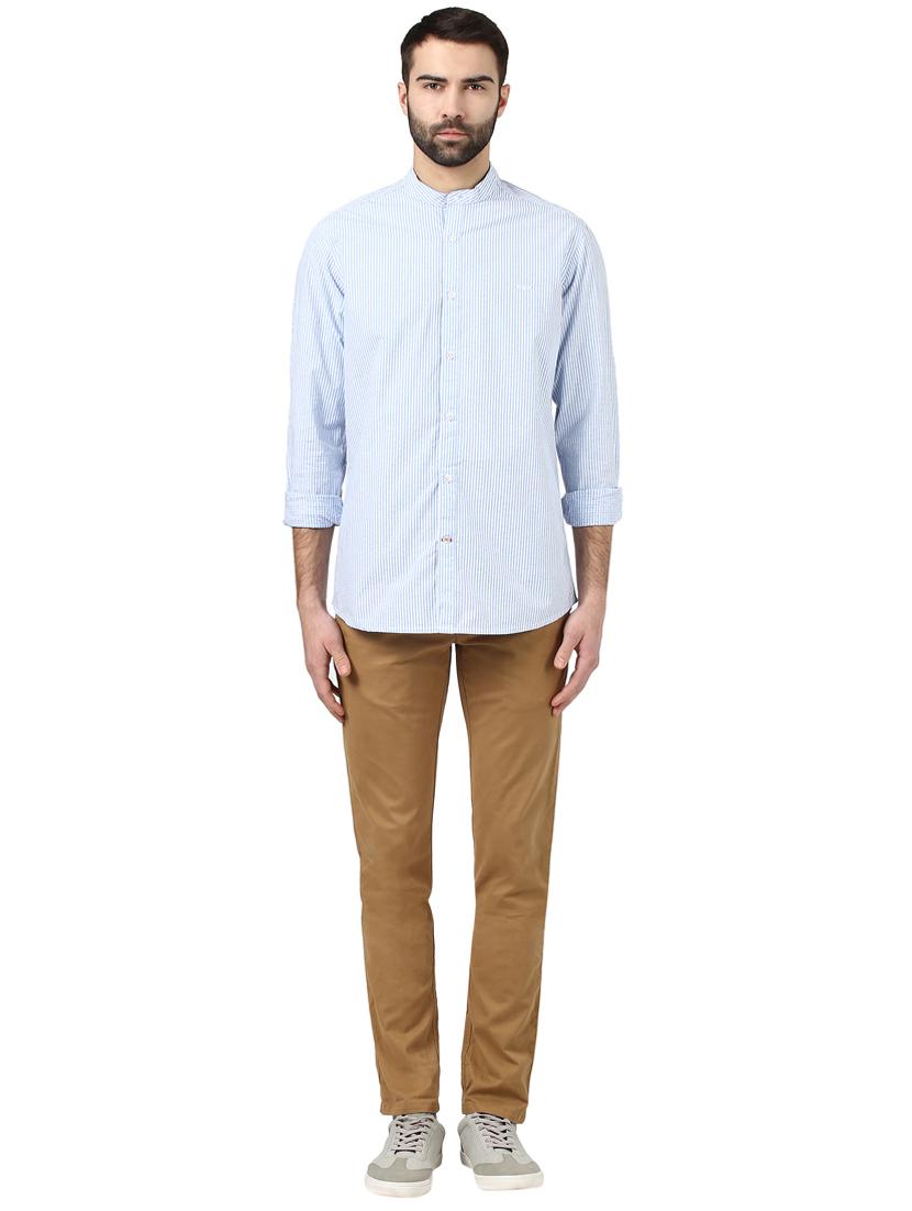 blue striped casual shirt - 17669828 - Zoom Image - 4