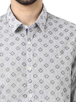 white printed casual shirt - 17669830 - Standard Image - 5